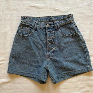 Vintage Jordache High Waisted Shorts | Medium Wash